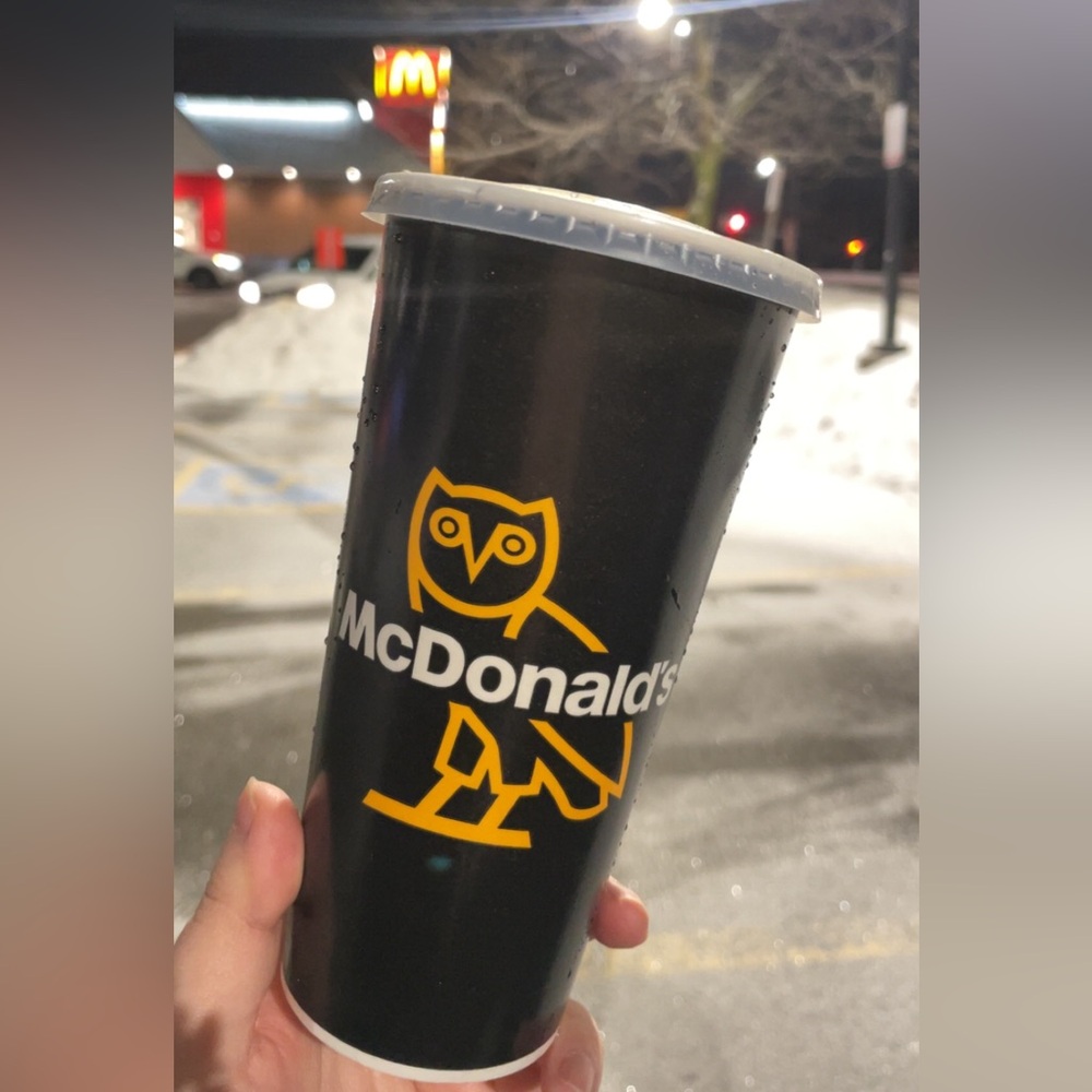 OVO x McDonalds limited edition cup